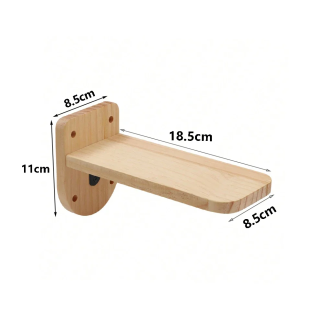 Wall-Mounted Cat Climbing Shelf and Scratching Steps