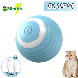 Smart Auto-Rolling Ball Cat Toy, 2-Pack