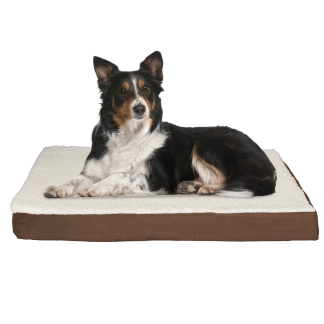 PETMAKER Orthopedic Memory Foam Dog Bed, 36x27, Brown