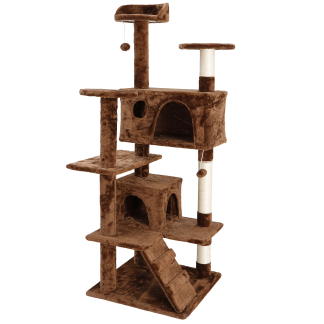 53 in Cat Tree Tower with Scratching Posts and Perch