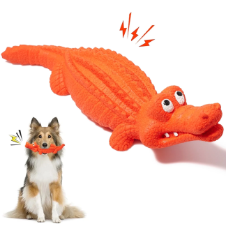 Durable Rubber Crocodile Chew Toy for Tough Chewers