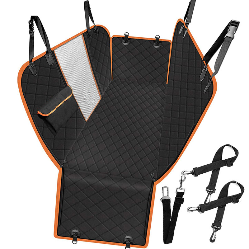 Orange-trim mesh-window cover option