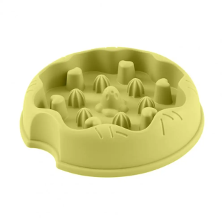 Anti-Tip Slow Feeder Pet Bowl, Cartoon Design
