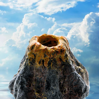Aquarium Volcano Bubble Stone Air Decoration