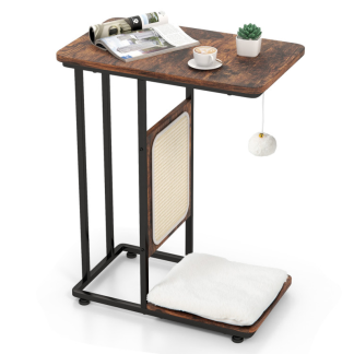 C-Shaped Cat Side Table Tree with Scratch Board