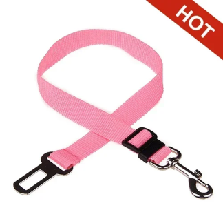 Adjustable Pet Car Seat Belt with Harness Clip