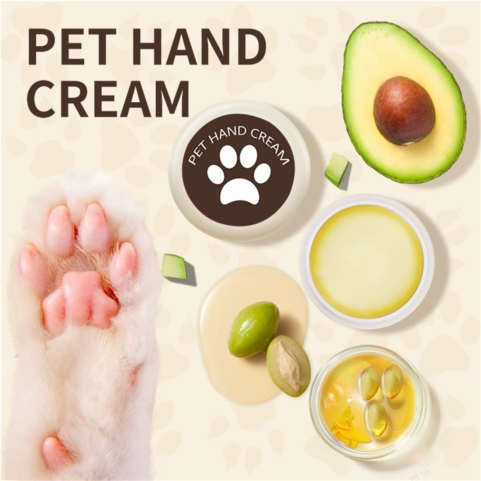 Paw Care Balm for Dogs & Cats, Protective Pad Wax — product view 4