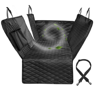 Black mesh-window rear-seat cover