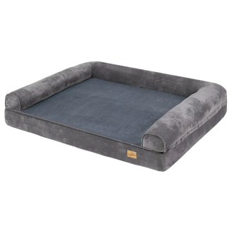 Foam dog sofa bed with three bolsters
