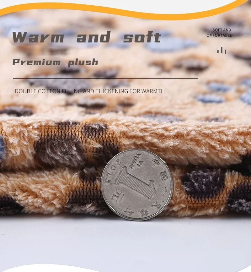 Close-up of the plush fabric