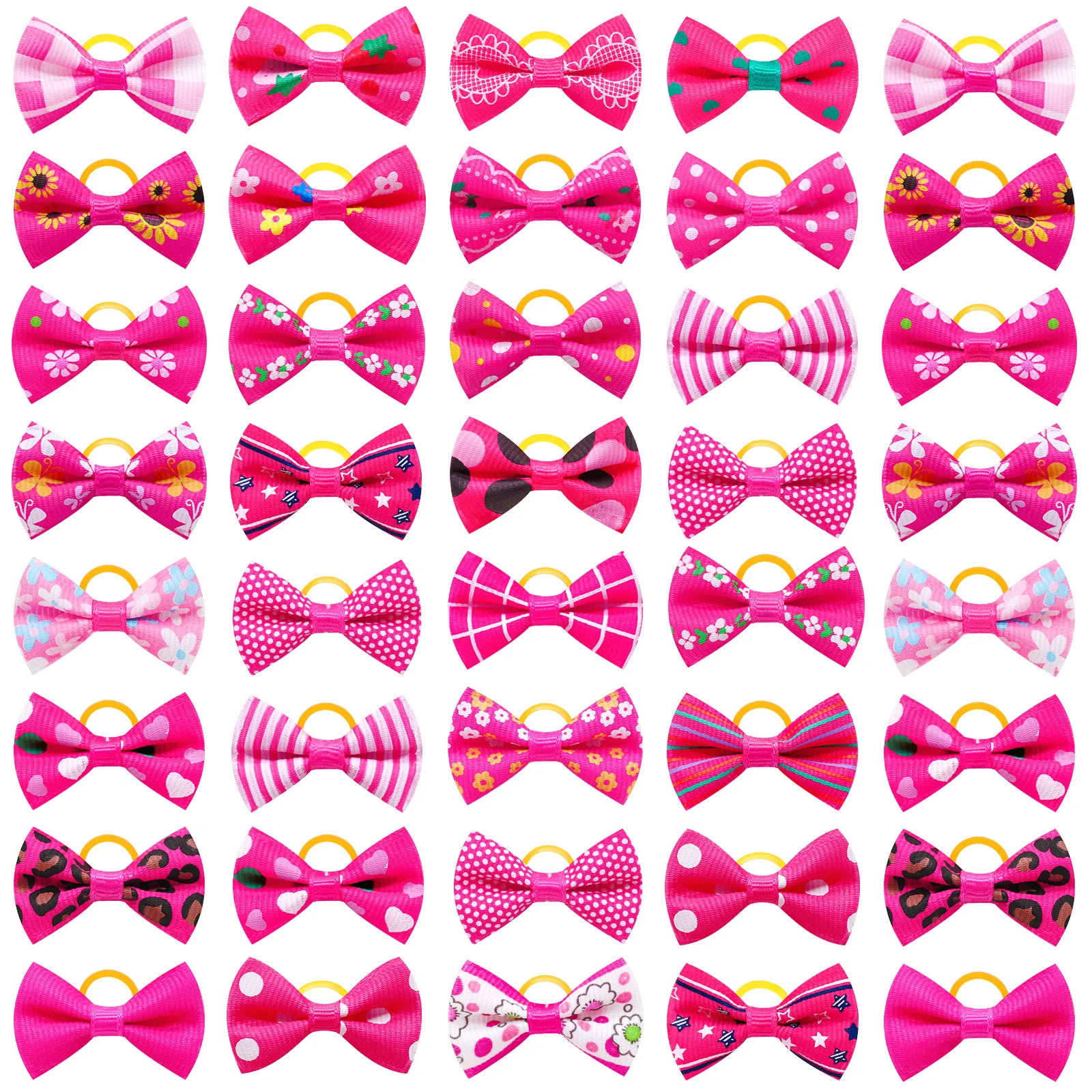 Pink bow assortment