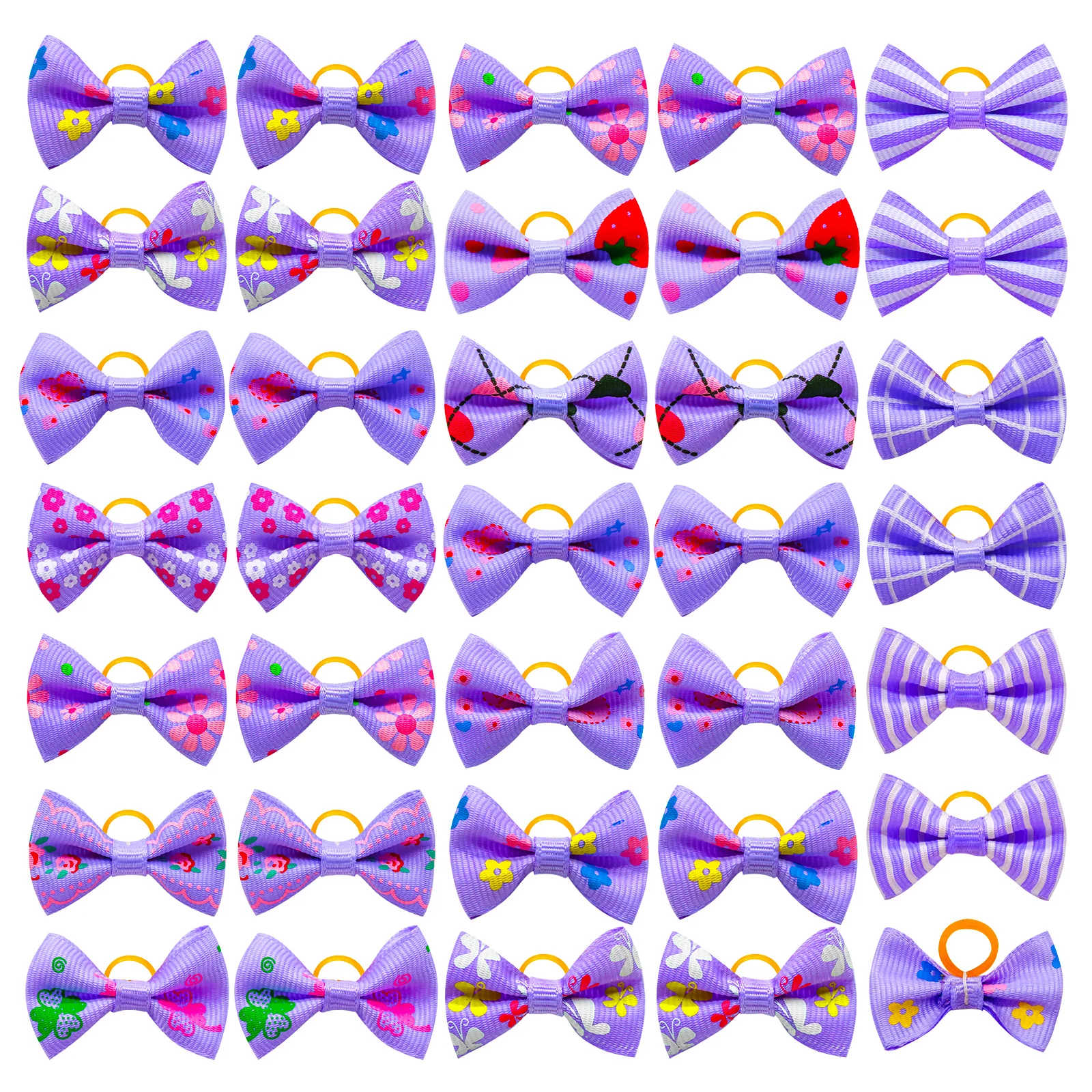 Lilac bow assortment