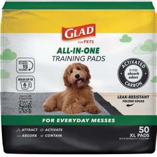 Jumbo Leak-Resistant Dog Training Pads, 28 x 30 in, 50 Ct