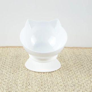 Double Pet Bowl with Inclined Non-Slip Stand