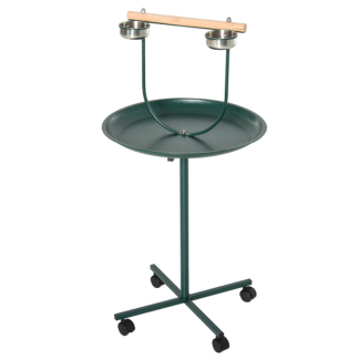 Rolling T-Bracket Bird Playground with Perch