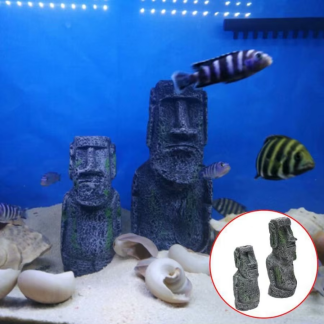 Easter Island Stone Statue Aquarium Decoration