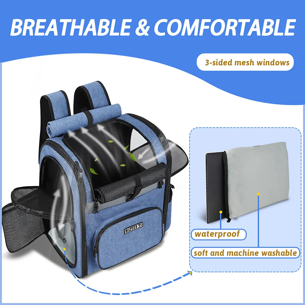 Foldable Dog Carrier Backpack for Pets up to 20 lb — product view 6