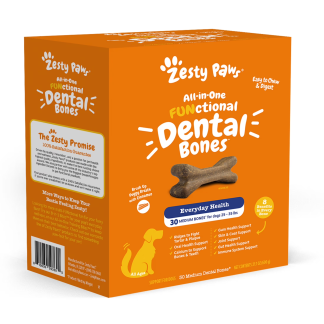 Dental Bone Chews for Medium Dogs, 30 Count
