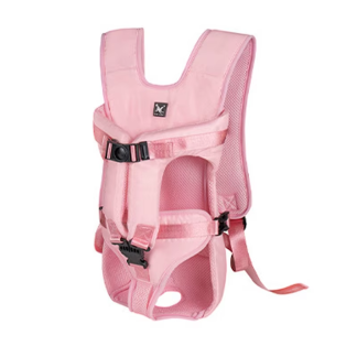 Pink PetBonus adjustable pet carrier