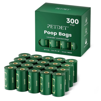 Lavender Scented Dog Poop Bags, 300 Count, Extra Thick
