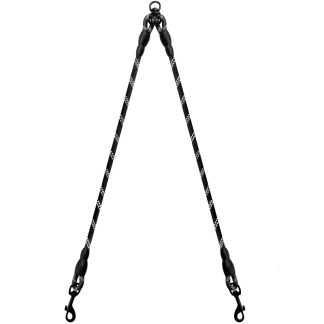 Black two-dog rope coupler