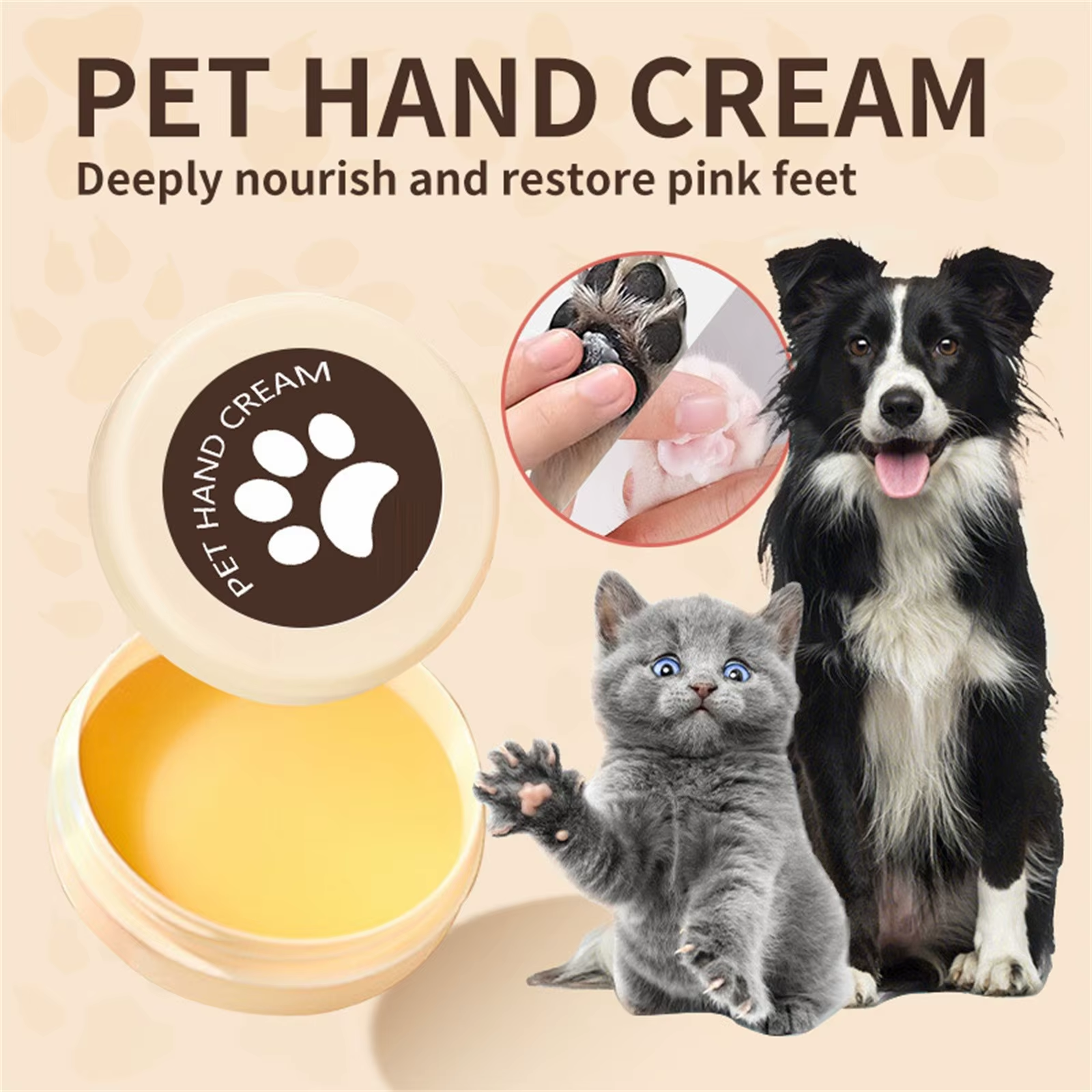 Paw Care Balm for Dogs & Cats, Protective Pad Wax