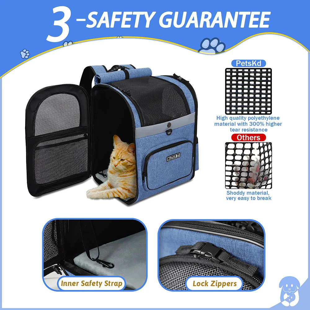 Foldable Dog Carrier Backpack for Pets up to 20 lb — product view 3