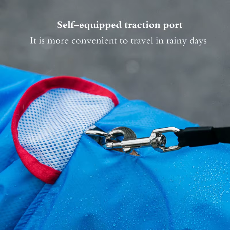 Leash opening over the harness attachment