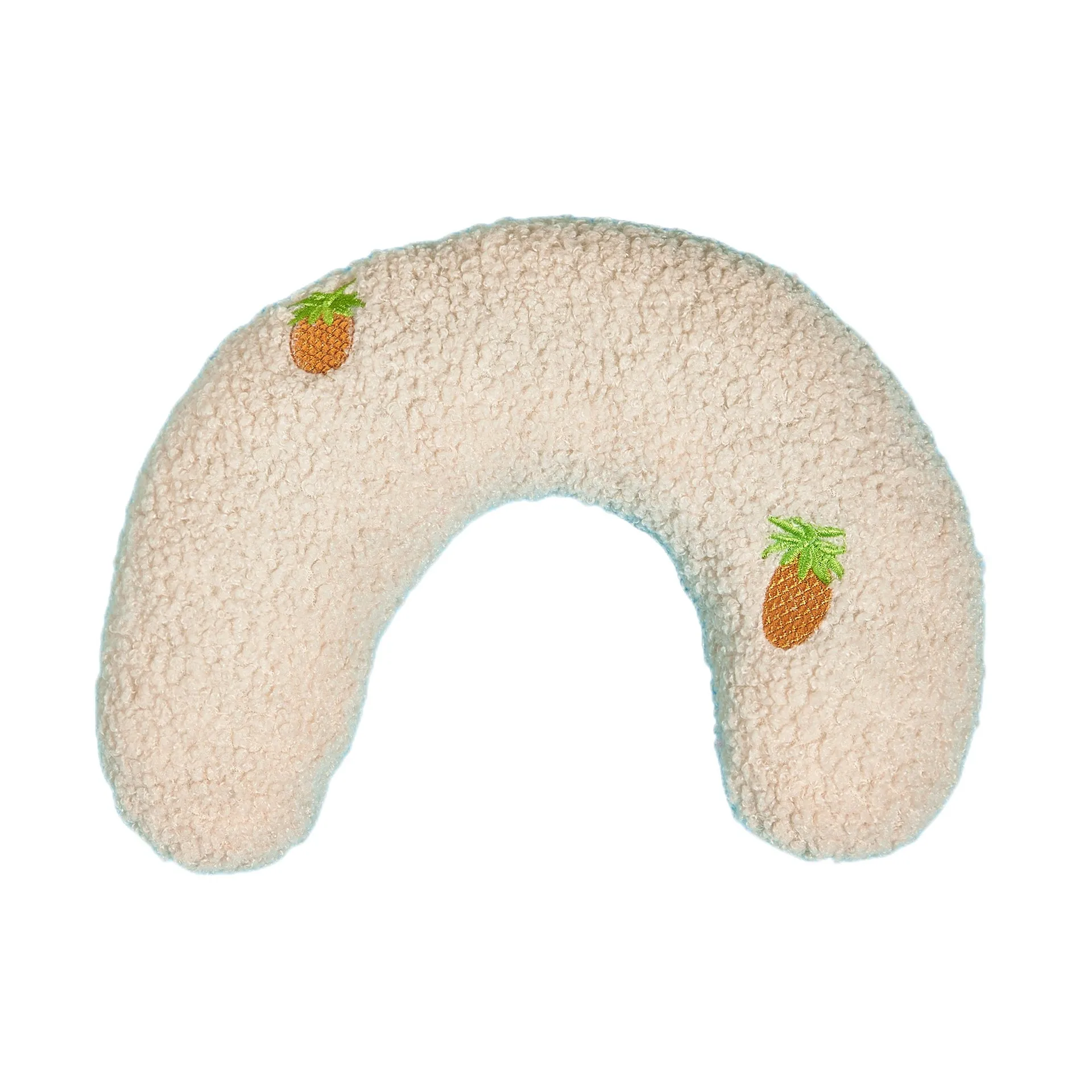 Cream carrot-pattern pillow