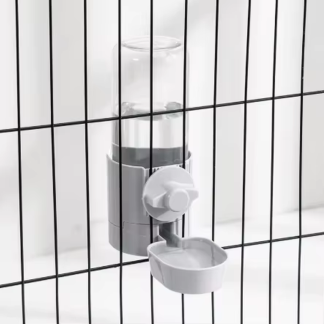 Cage-Hanging Automatic Pet Feeder and Water Bottle