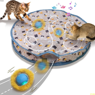 Electric Hide and Seek Interactive Cat Toy