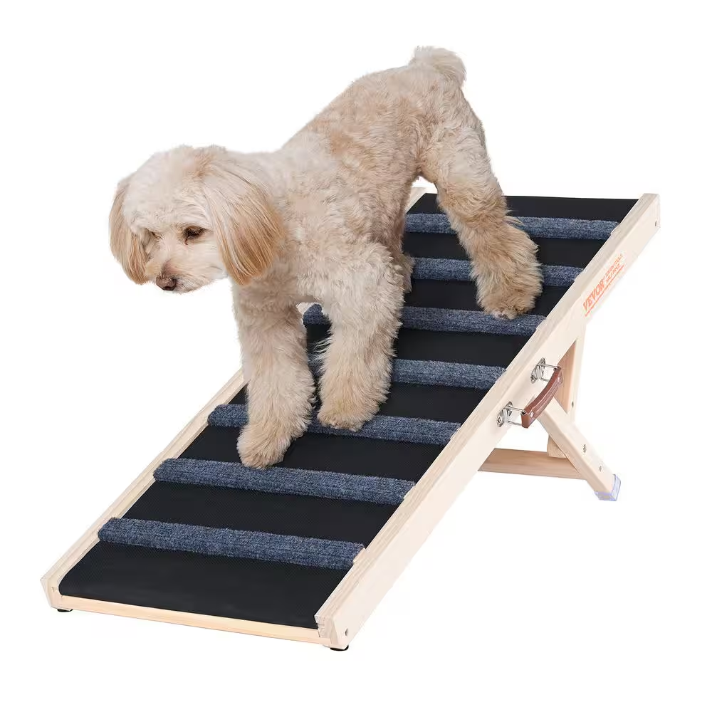 VEVOR wooden dog ramp with textured surface