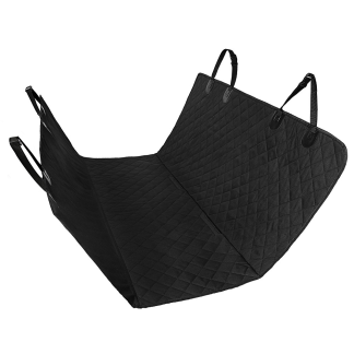 Plain black rear-seat hammock cover