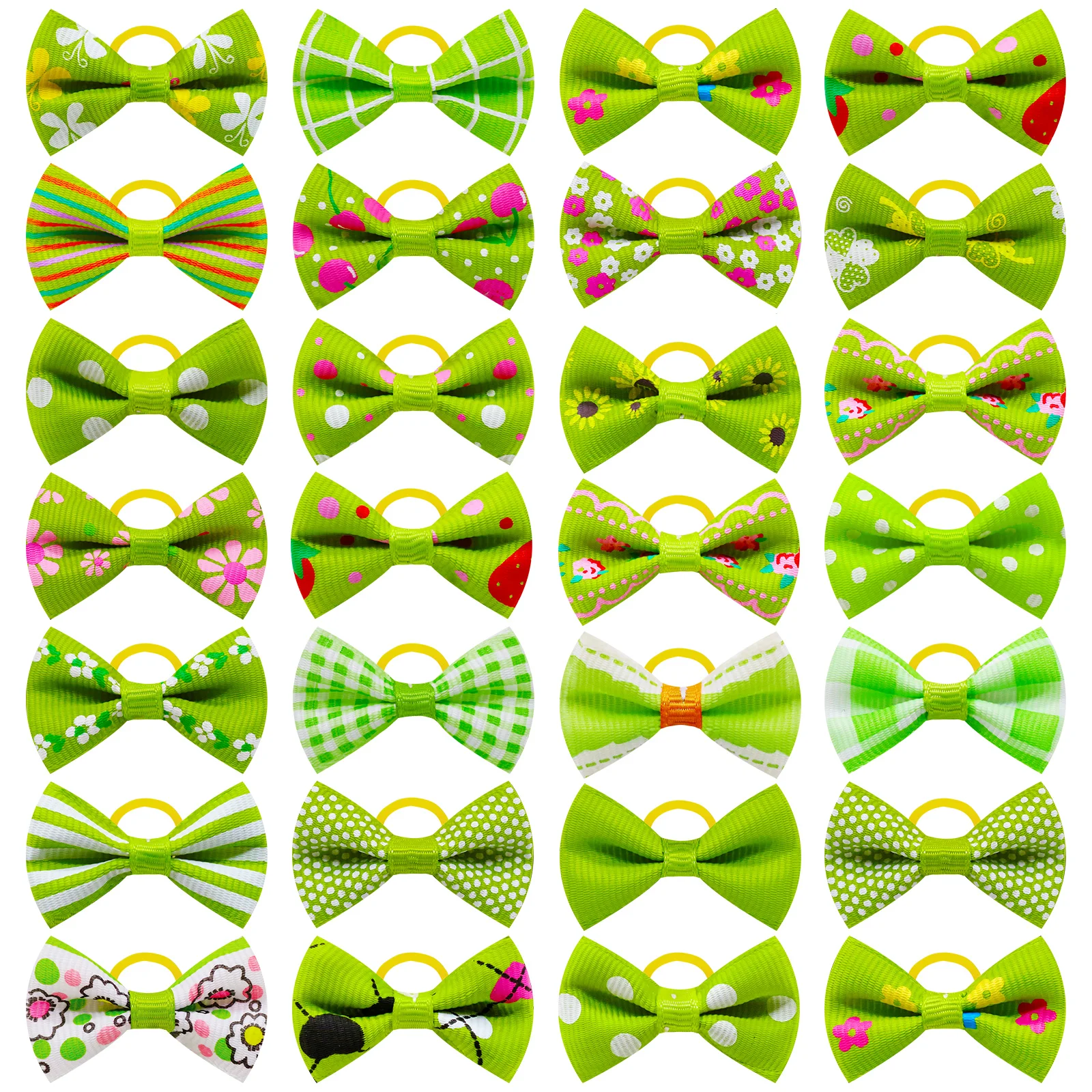 Green bow assortment