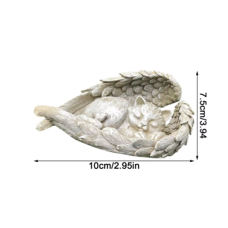 Mini Resin Angel Pet Memorial Tombstone