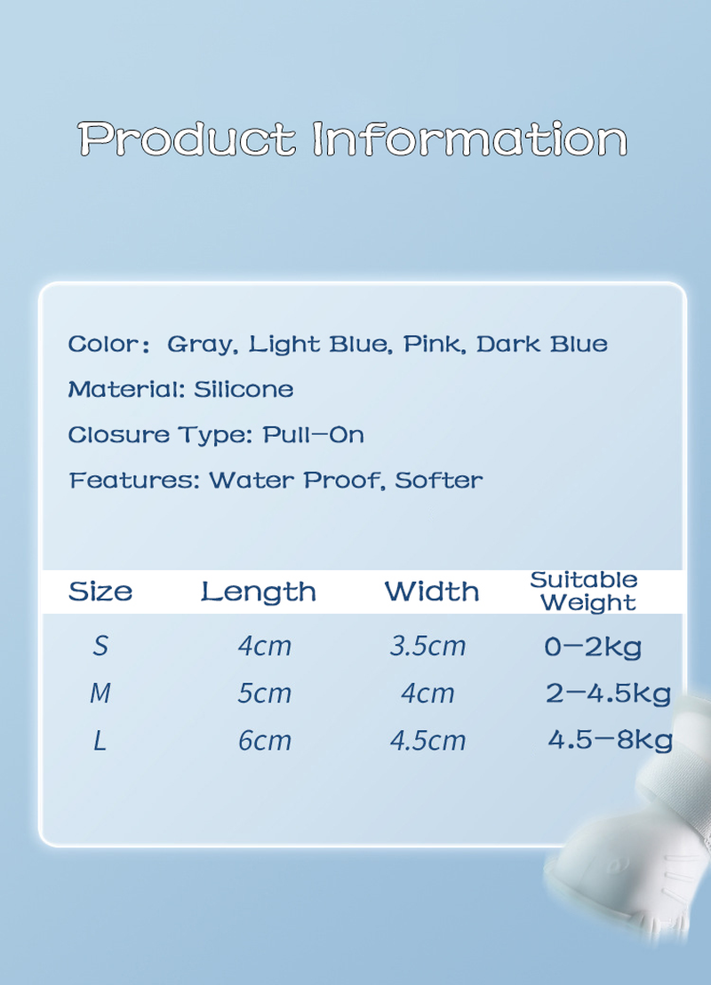 Boot dimensions by size