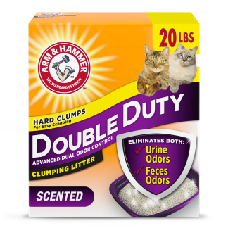 Double Duty Clumping Cat Litter, Scented, 20 lb