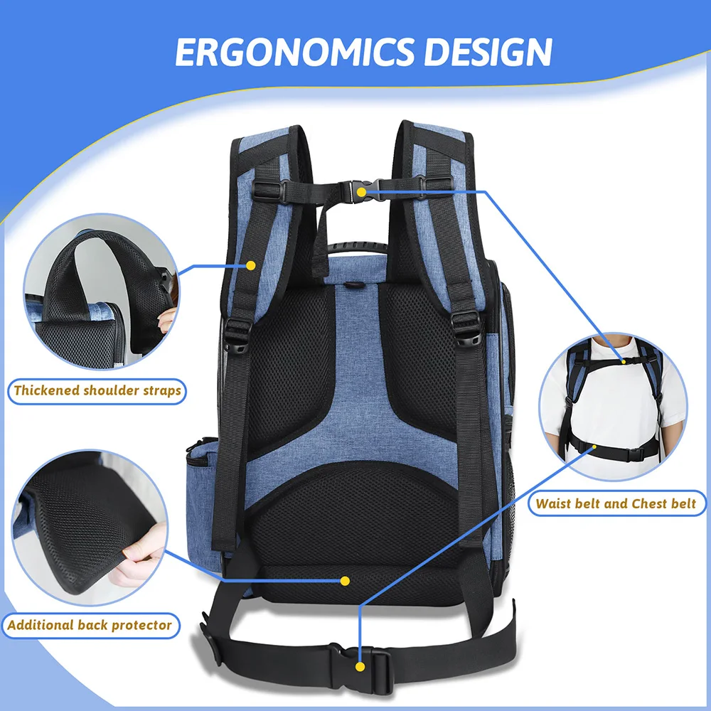 Foldable Dog Carrier Backpack for Pets up to 20 lb — product view 4
