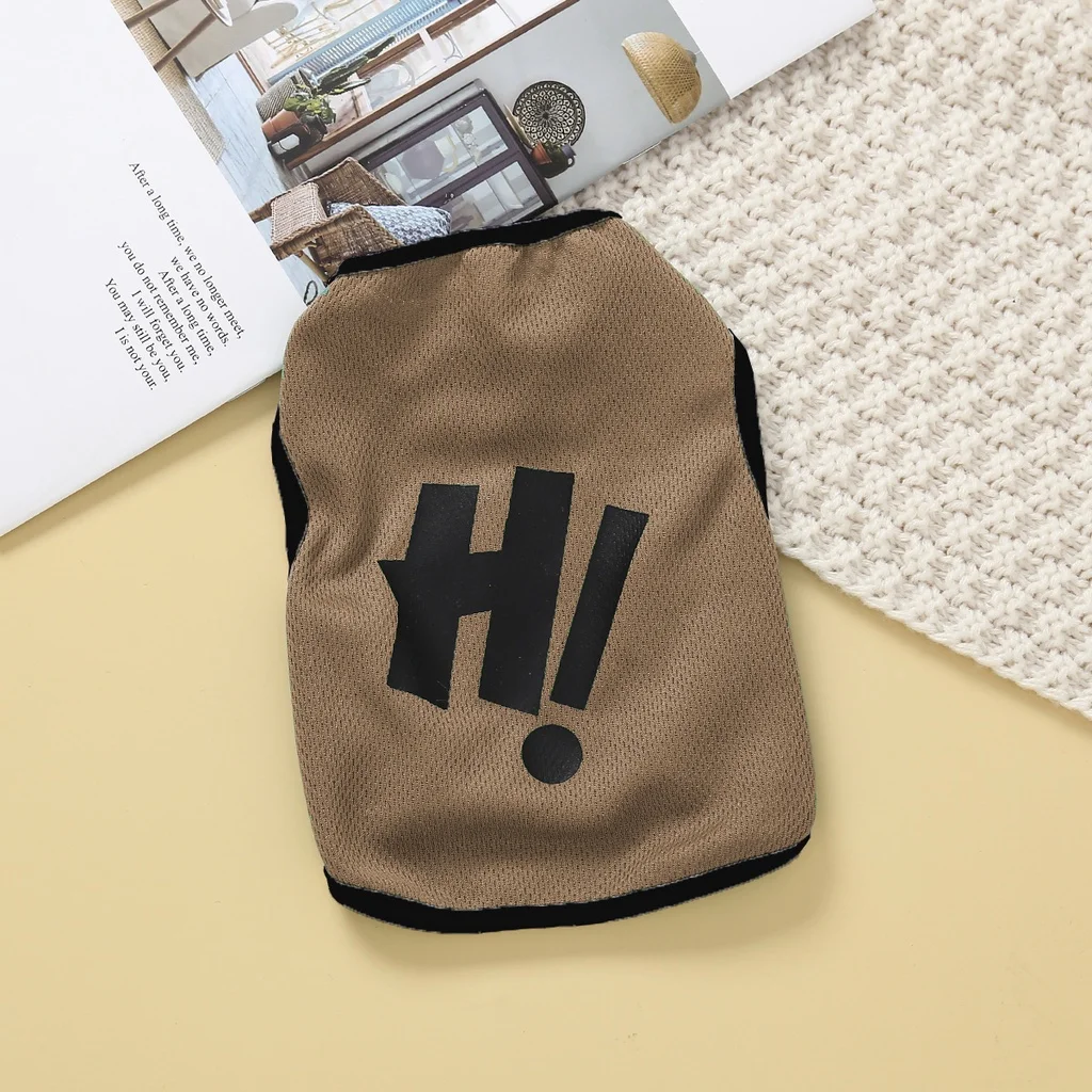 Brown Hi pet tank top
