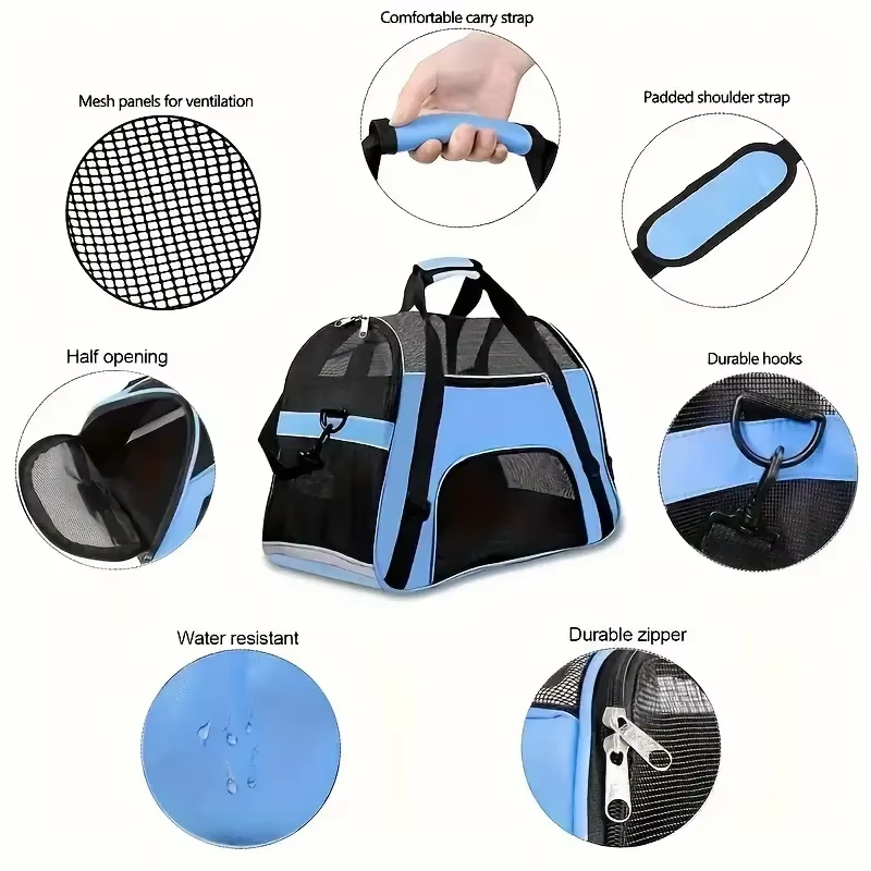 Portable Mesh Pet Travel Carrier - Image 3