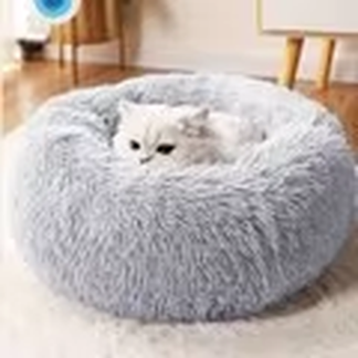 Long Plush Pet Cushion Bed