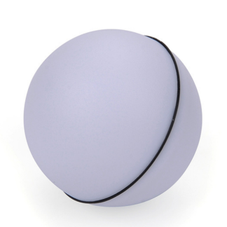 White electronic rolling cat ball