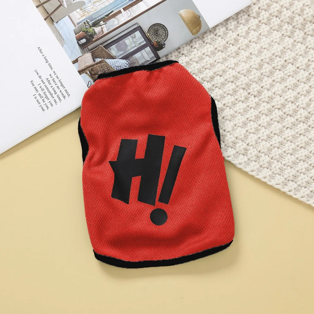 Red Hi pet tank top