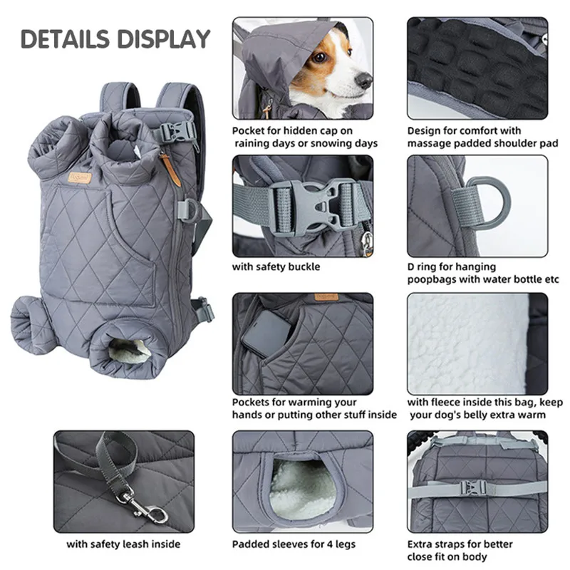 Warm Pet Carrier Backpack for Small Dogs - Image 5
