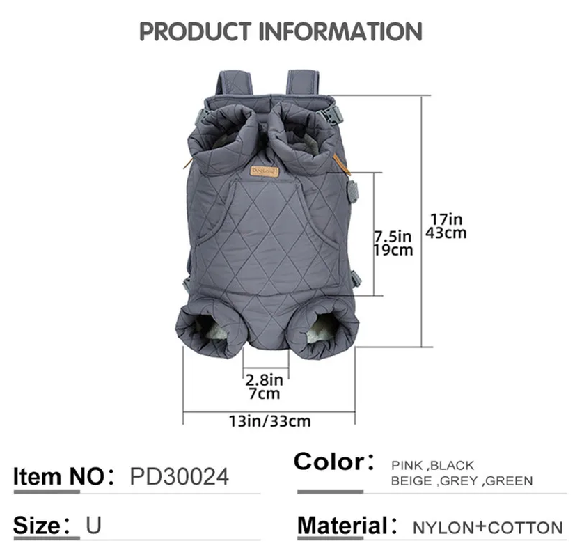 Warm Pet Carrier Backpack for Small Dogs - Image 3
