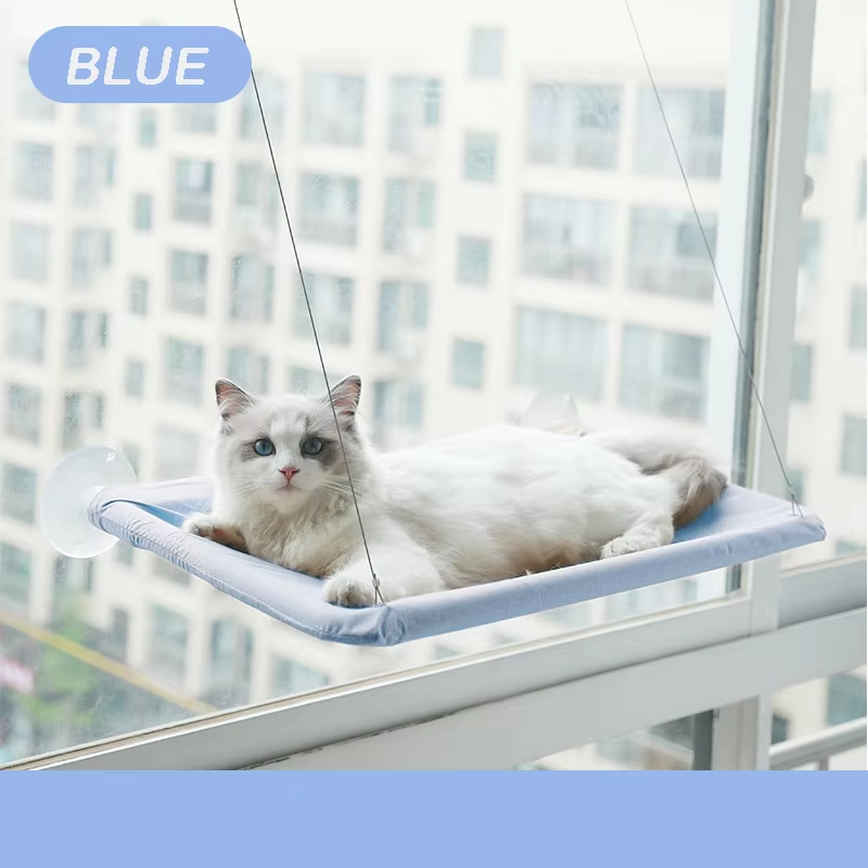Blue cat window hammock