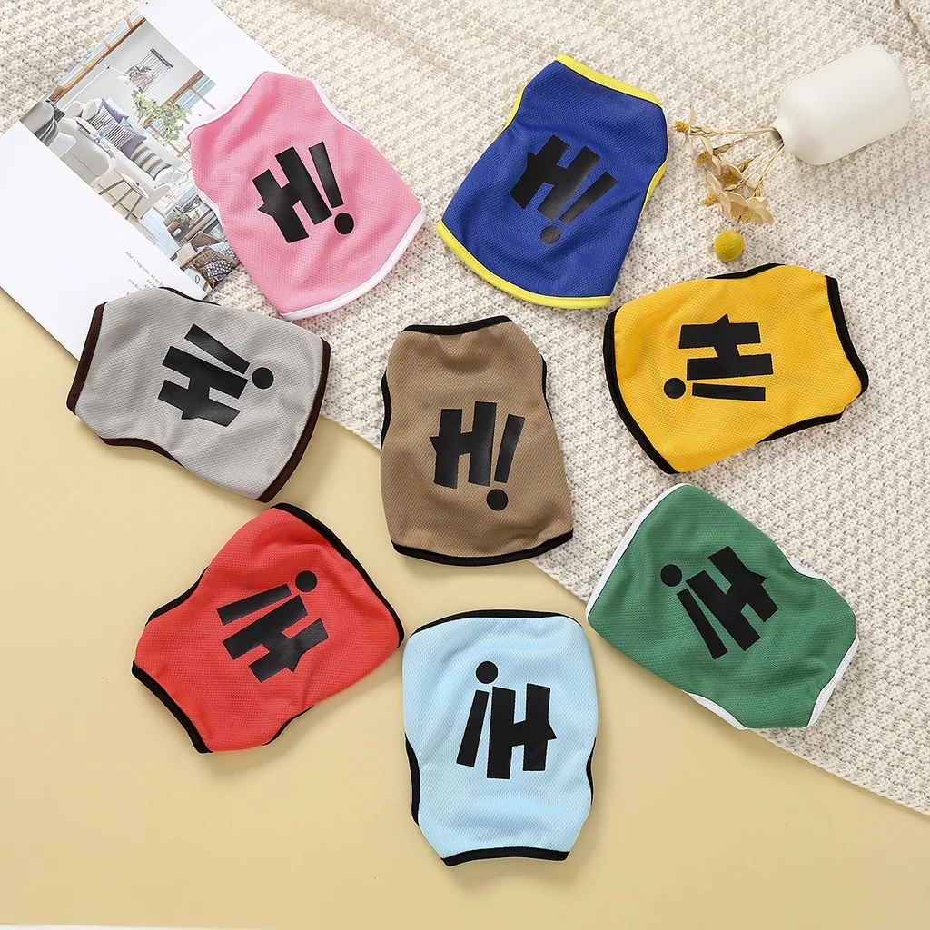 Hi-print pet tank tops in several colors