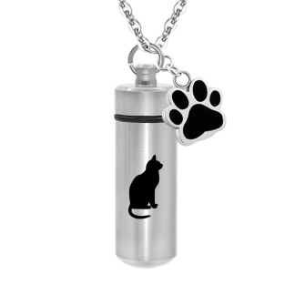 Pet Paw Memorial Keepsake Necklace