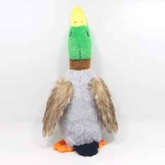 Plush Squeaky Duck Rope Toy for Dogs