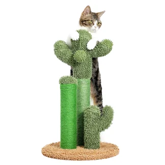 Cactus Cat Scratching Post with Dangling Toy